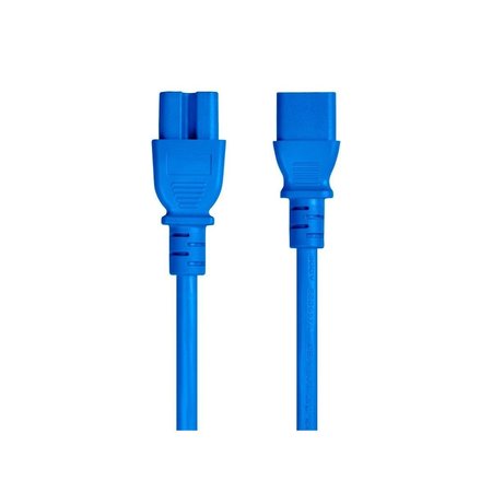 MONOPRICE Heavy Duty Power Cable - IEC 60320 C14 to IEC 60320 C15_ 14AWG_ 15A_ S 33654